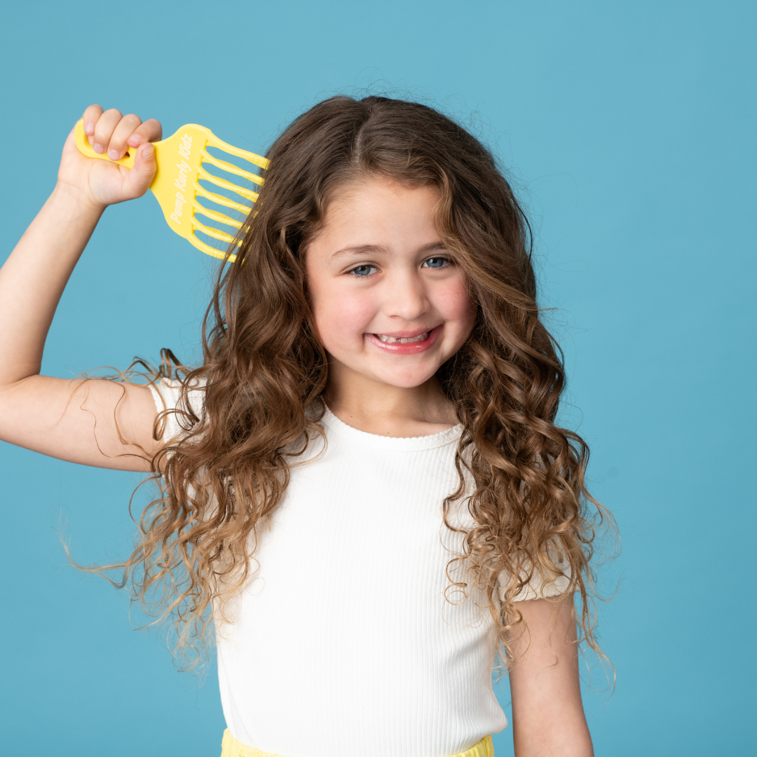 Pump Kurly Kidz Yellow Curl Detangle Comb
