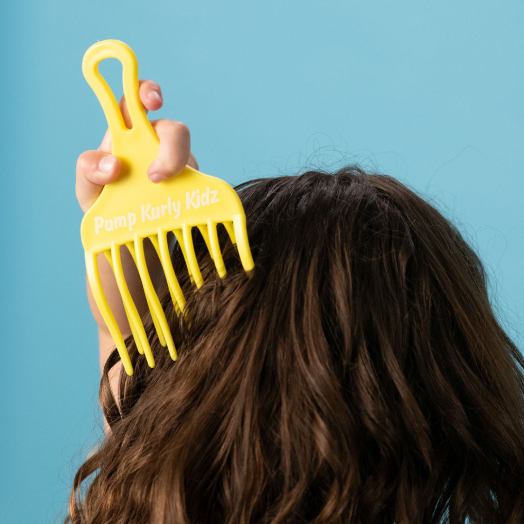 Pump Kurly Kidz Yellow Curl Detangle Comb