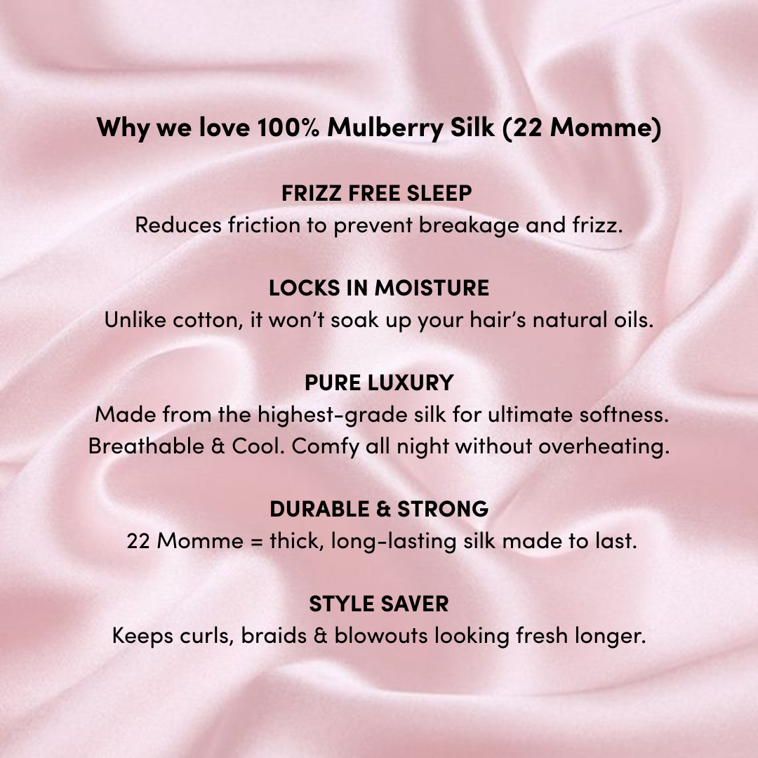 Pump Mulberry Silk Sleep Cap Pink 22 Momme *includes box*