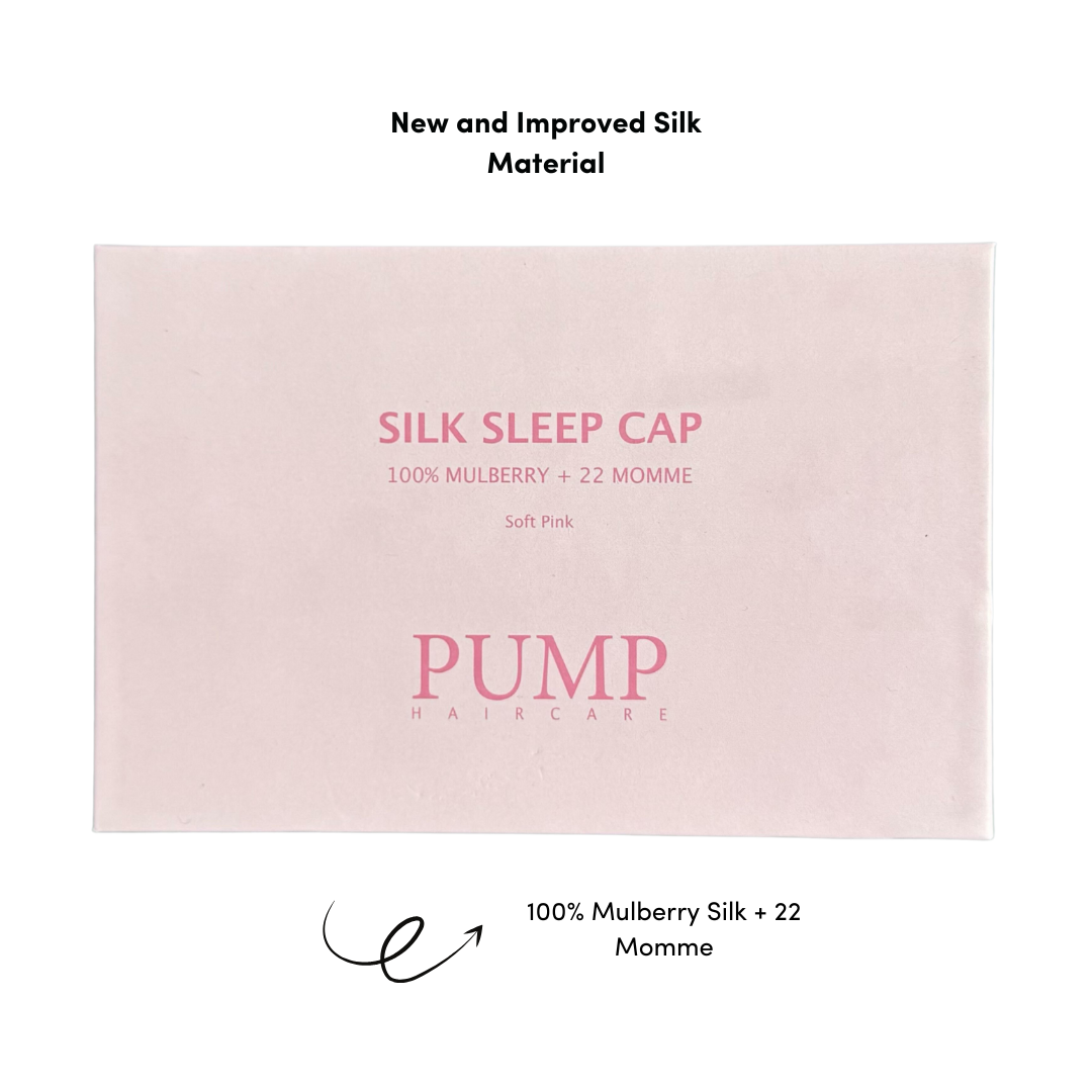 Pump Mulberry Silk Sleep Cap Pink 22 Momme *includes box*
