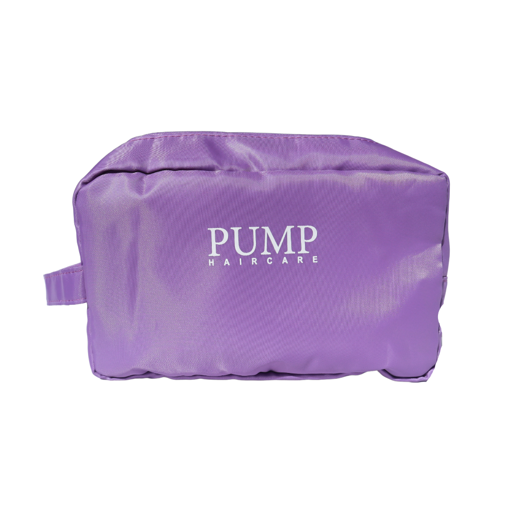 Pump Cosmetic Bag Purple