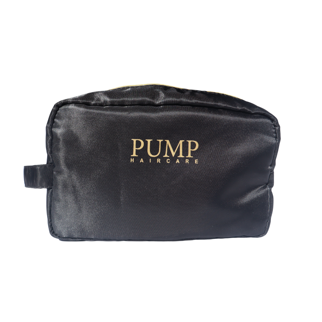 Pump Cosmetic Bag Black