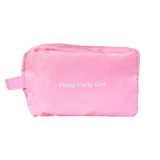 Pump Cosmetic Bag Pink