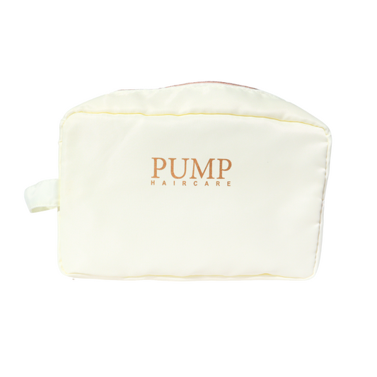 Pump Cosmetic Bag White