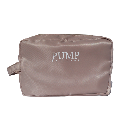 Pump Cosmetic Bag Brown