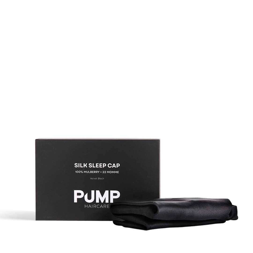 Pump Mulberry Silk Sleep Cap Black 22 Momme *includes box*