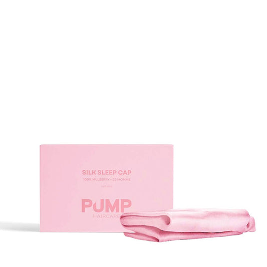 NEW Pump Mulberry Silk Sleep Cap Pink 22 Momme *includes box*