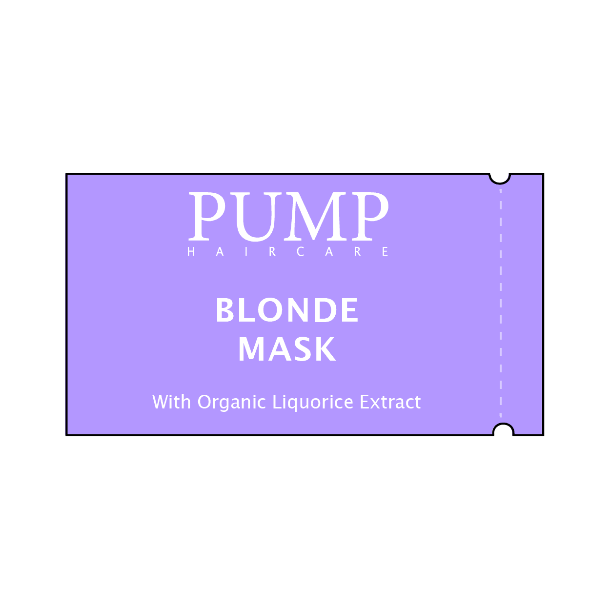 PUMP BLONDE HAIR MASK SACHET SAMPLE - Pump Haircare