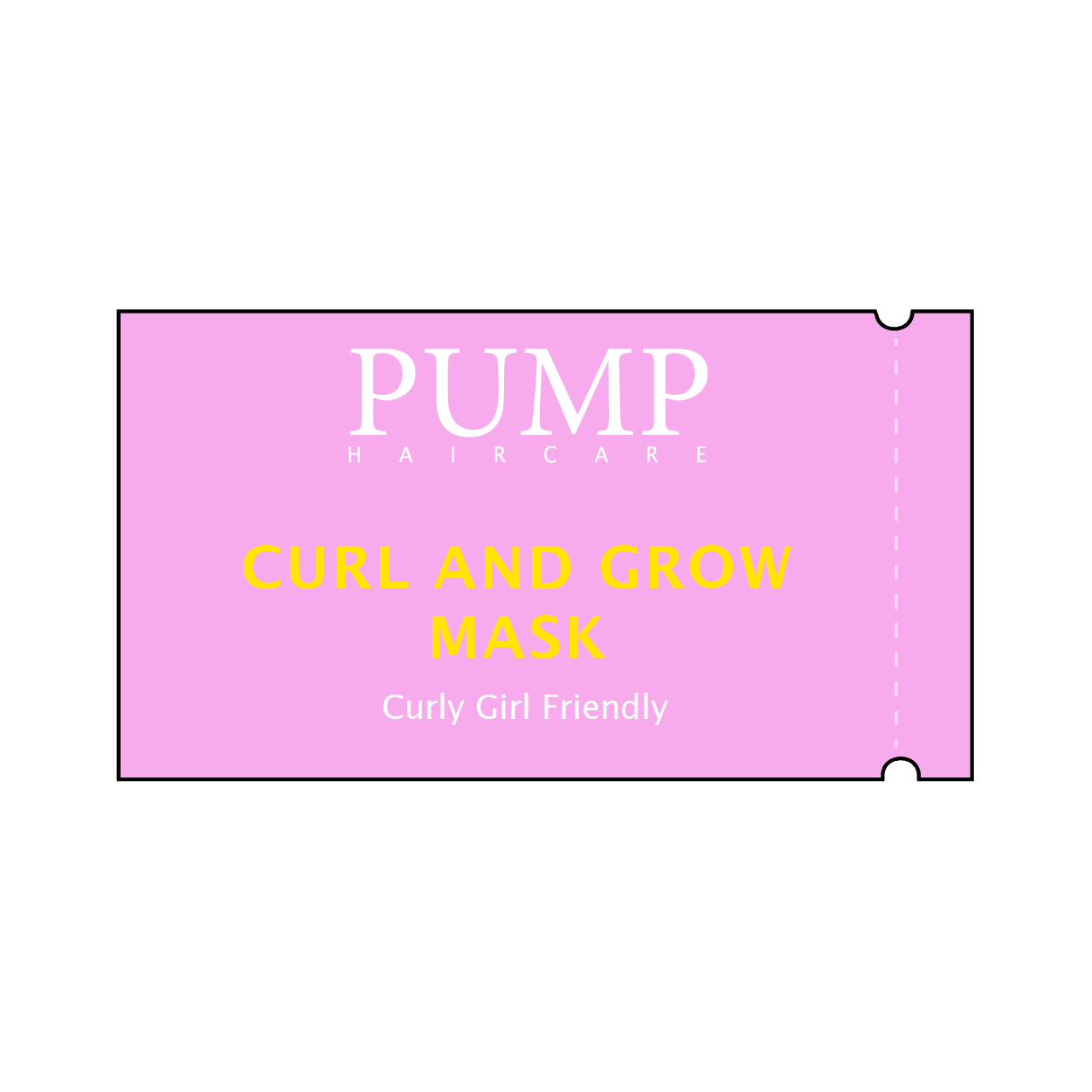 PUMP CURL AND GROW MASK SACHET SAMPLE - Pump Haircare