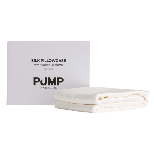NEW Pump Mulberry Silk Pillow Case White *includes box*